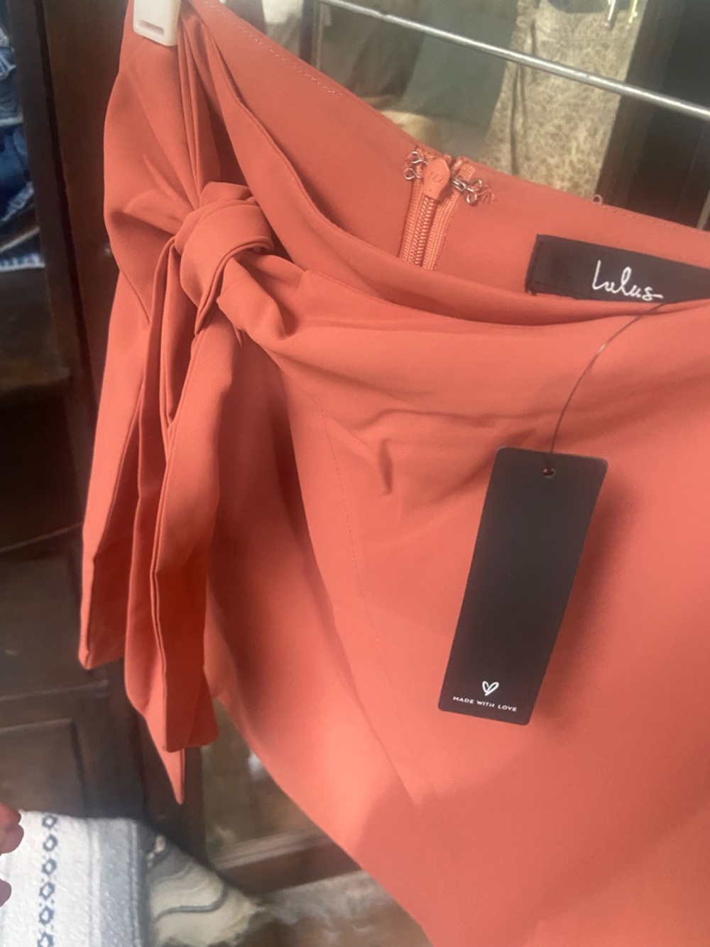Lulu's Rust-Tone Wrap Skirt